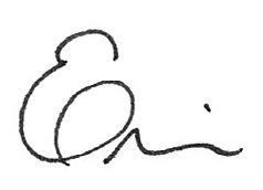 Erin's signature