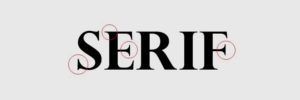 serif typeface